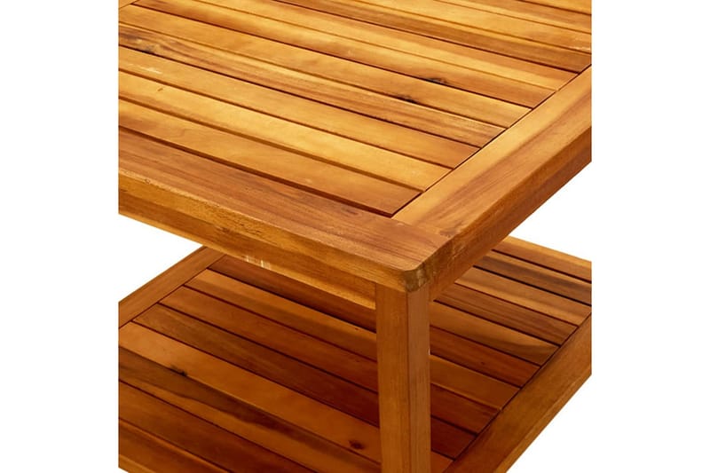 Soffbord 60x60x45 cm massivt akaciaträ - Brun - Loungebord & soffbord utomhus - Balkongbord