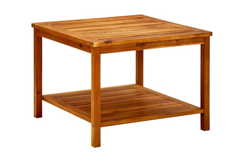 Soffbord 60x60x45 cm massivt akaciaträ - Brun - Loungebord & soffbord utomhus - Balkongbord
