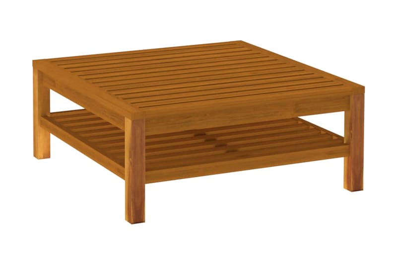 Soffbord 65x65x35 cm massivt akaciaträ - Brun - Loungebord & soffbord utomhus - Balkongbord