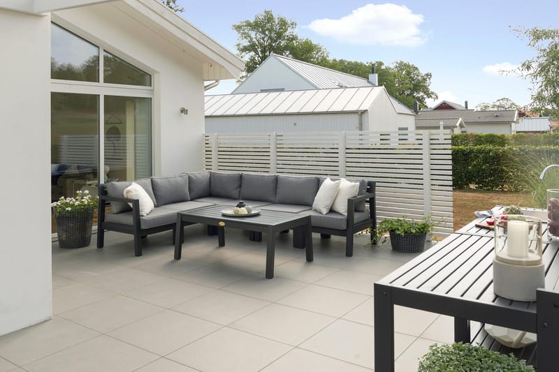 STOLTÖ Matbord och Soffbord Utomhus 120 cm Furu Trä - Svart - Utemöbler - Utebord & trädgårdsbord - Loungebord & soffbord utomhus