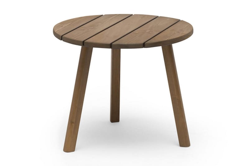 Tennessee Runt Sidobord Utomhus 50 cm Trä Furu, Brun