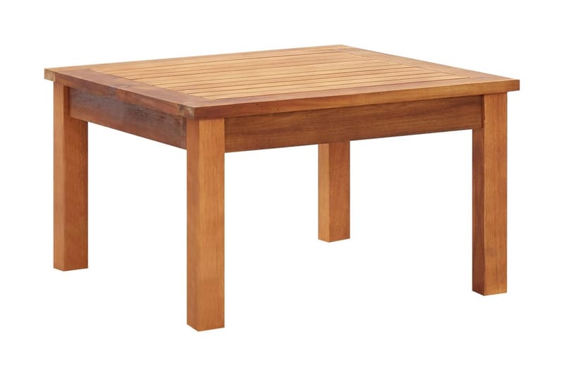 Trädgårdsbord 60x60x36 cm massivt akaciaträ - Brun - Loungebord & soffbord utomhus - Balkongbord