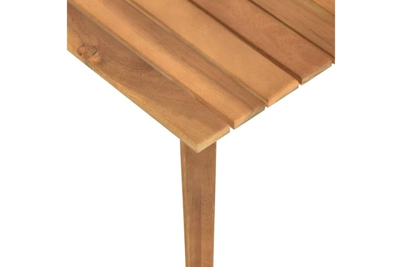 Trädgårdsbord 60x60x36 cm massivt akaciaträ - Vit - Loungebord & soffbord utomhus - Balkongbord