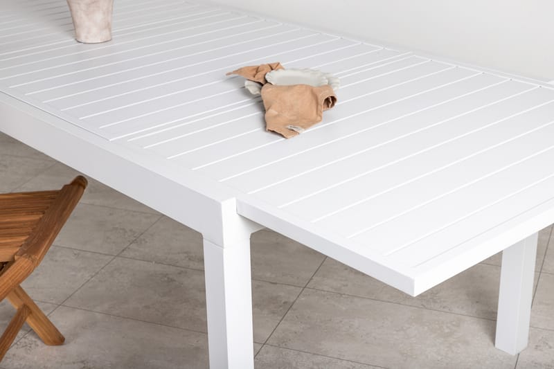 Marbella Förlängningsbart Matbord 160-240 cm Vit - Venture Home - Matbord utomhus
