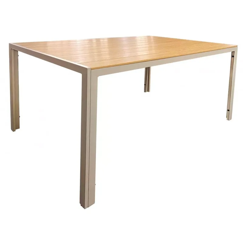 Matbord 150x90cm - Beige / ek aintwood - Las Vegas, Beige / ek aintwood
