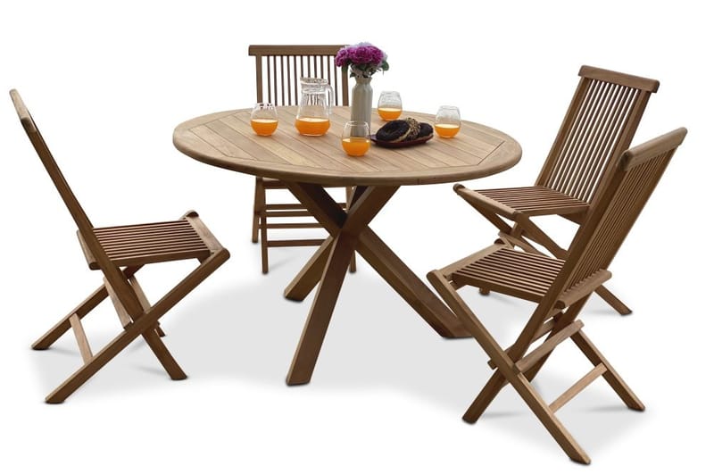 Matbord i teak 120 cm - Saltö - Teak - Utemöbler - Utebord & trädgårdsbord - Matbord utomhus