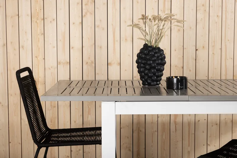 Albany Matbord Utomhus 152-210 cm - Grå/Vit - Utemöbler - Utebord & trädgårdsbord - Matbord utomhus