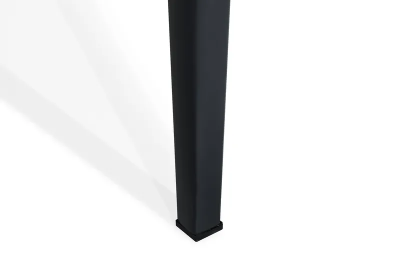 Alex Matbord Utomhus 200x100 cm Utebord med bordsskiva i glas och aluminium ben - Svart / Grå stenlook - Utemöbler - Utebord & trädgårdsbord - Matbord utomhus