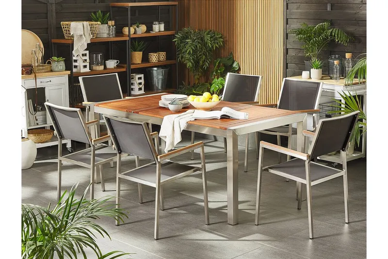 Bacoli Matbord Utomhus 180 cm - Brun - Utemöbler - Utebord & trädgårdsbord - Matbord utomhus