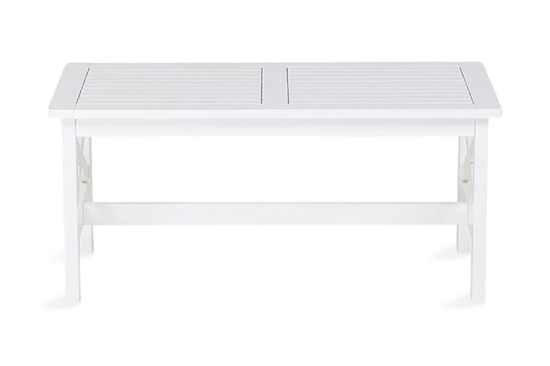 Baltic Trädgårdsbord 100 cm - Vit - Utemöbler - Utebord & trädgårdsbord - Matbord utomhus