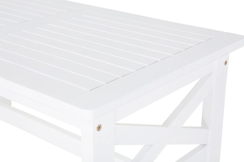 Baltic Trädgårdsbord 100 cm - Vit - Utemöbler - Utebord & trädgårdsbord - Matbord utomhus