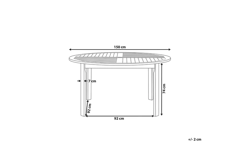 Barrata Matbord Utomhus 150 cm - Akacia - Utemöbler - Utebord & trädgårdsbord - Matbord utomhus