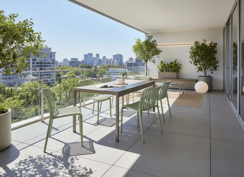 Matbord utomhus Bartica 84x154 cm - Brun - Utemöbler - Utebord & trädgårdsbord - Matbord utomhus