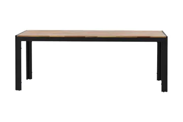 Bois Matbord Utomhus 200 cm Svart/Brun - Venture Home - Utemöbler - Utebord & trädgårdsbord - Matbord utomhus