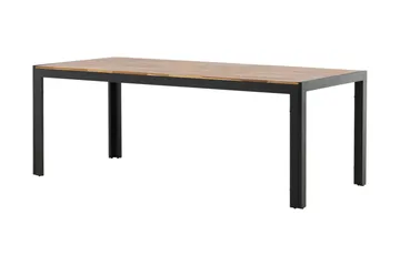 Bois Matbord Utomhus 200 cm Svart/Brun - Venture Home - Utemöbler - Utebord & trädgårdsbord - Matbord utomhus