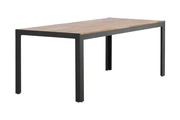 Bois Matbord Utomhus 200 cm Svart/Brun - Venture Home - Utemöbler - Utebord & trädgårdsbord - Matbord utomhus