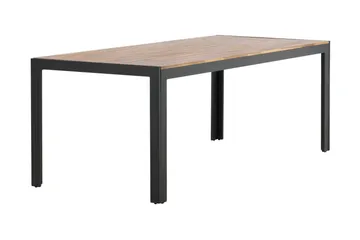 Bois Matbord Utomhus 200 cm Svart/Brun - Venture Home - Utemöbler - Utebord & trädgårdsbord - Matbord utomhus