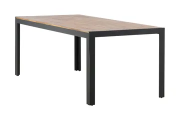 Bois Matbord Utomhus 200 cm Svart/Brun - Venture Home - Utemöbler - Utebord & trädgårdsbord - Matbord utomhus