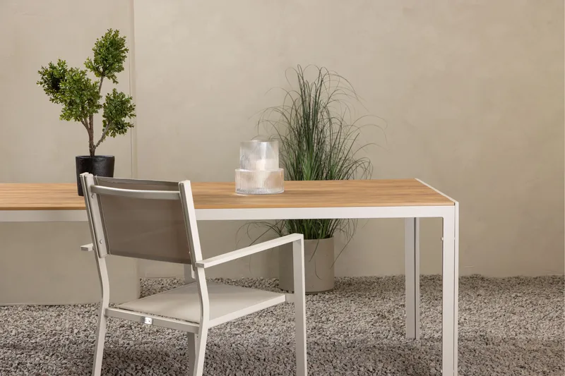 Break Matbord Utomhus 90x205 cm - Beige - Utemöbler - Utebord & trädgårdsbord - Matbord utomhus