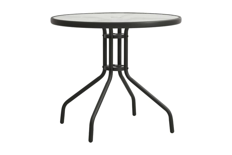 Cafébord antracit Ã˜80x71 cm stål - Grå - Utemöbler - Utebord & trädgårdsbord - Matbord utomhus