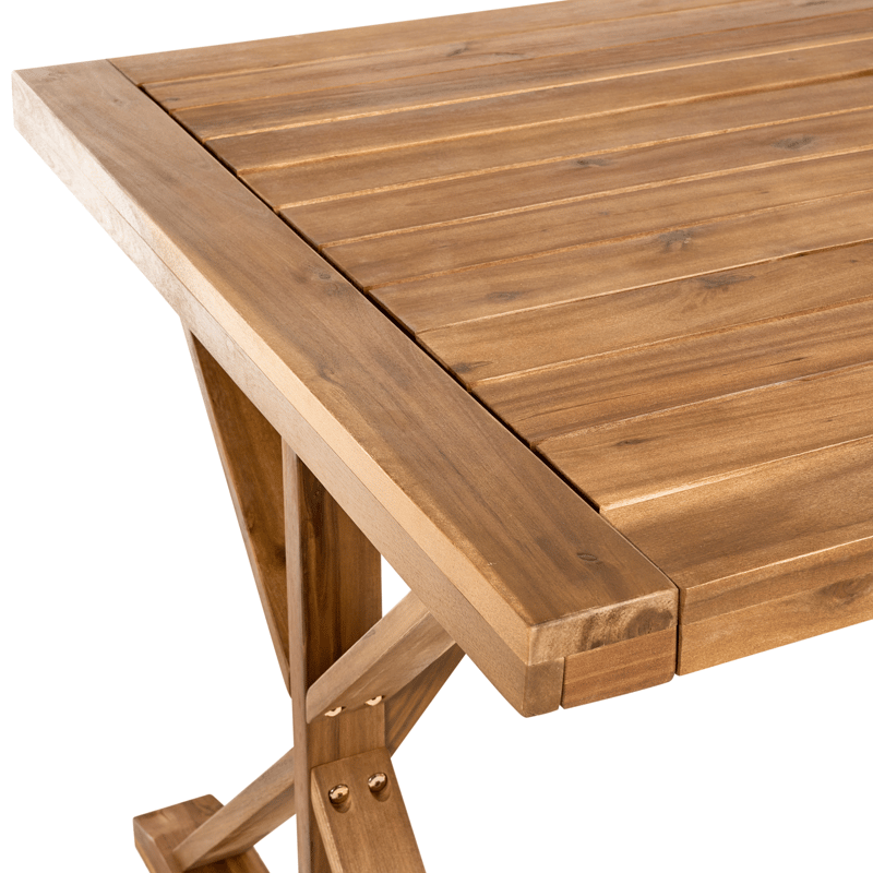 Matbord utomhus Calabritto 90 cm 180 cm Akaciaträ - Brun - Utemöbler - Utebord & trädgårdsbord - Matbord utomhus