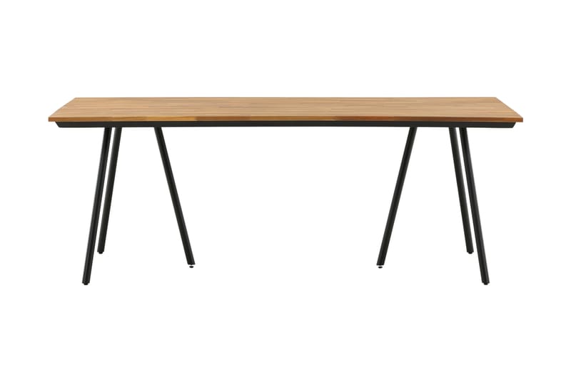Chan Matbord Utomhus 200 cm - Svart/Brun - Utemöbler - Utebord & trädgårdsbord - Matbord utomhus