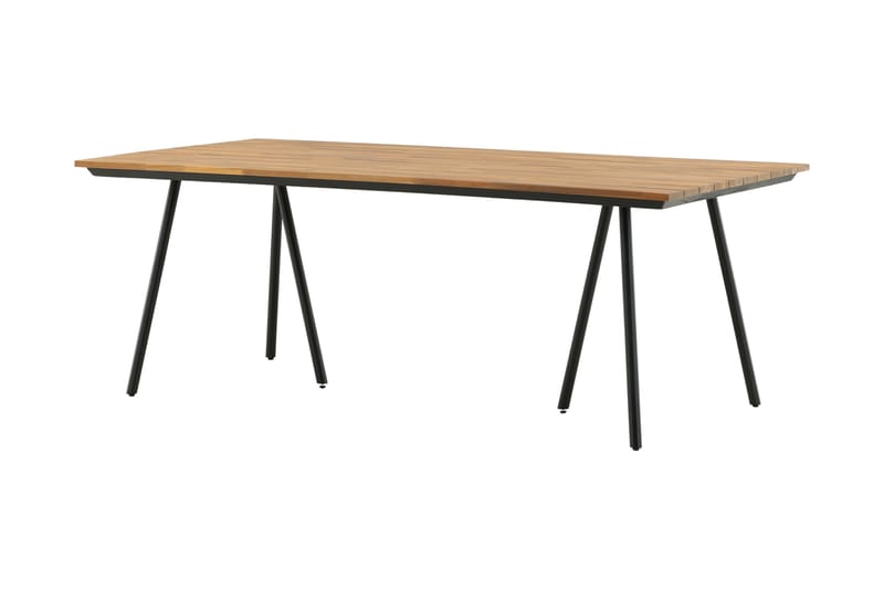 Chan Matbord Utomhus 200 cm - Svart/Brun - Utemöbler - Utebord & trädgårdsbord - Matbord utomhus