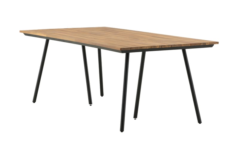 Chan Matbord Utomhus 200 cm - Svart/Brun - Utemöbler - Utebord & trädgårdsbord - Matbord utomhus