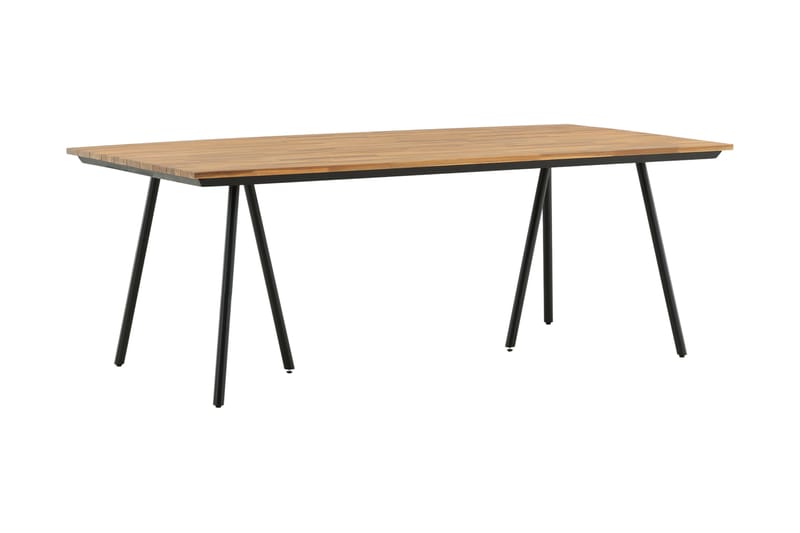 Chan Matbord Utomhus 200 cm - Svart/Brun - Utemöbler - Utebord & trädgårdsbord - Matbord utomhus