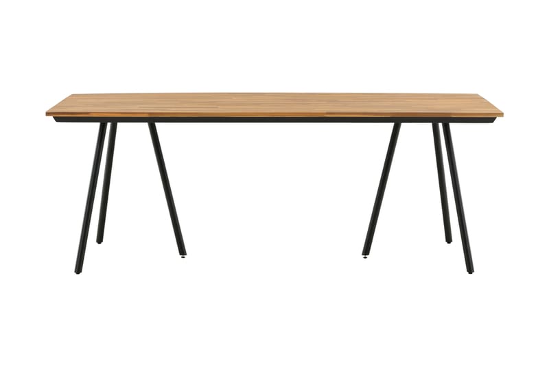 Chan Matbord Utomhus 200 cm - Svart/Brun - Utemöbler - Utebord & trädgårdsbord - Matbord utomhus