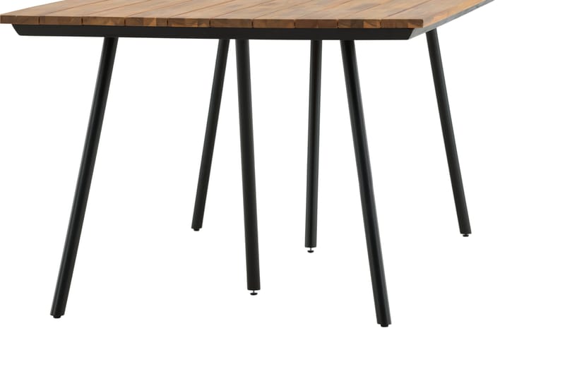 Chan Matbord Utomhus 200 cm - Svart/Brun - Utemöbler - Utebord & trädgårdsbord - Matbord utomhus