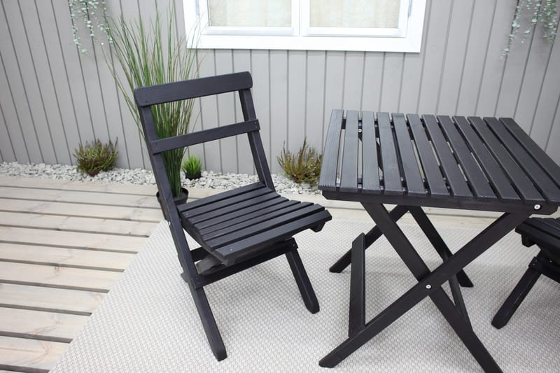 Edilma KlappUtebord 65 cm - Kaffesvart - Utemöbler - Utebord & trädgårdsbord - Matbord utomhus
