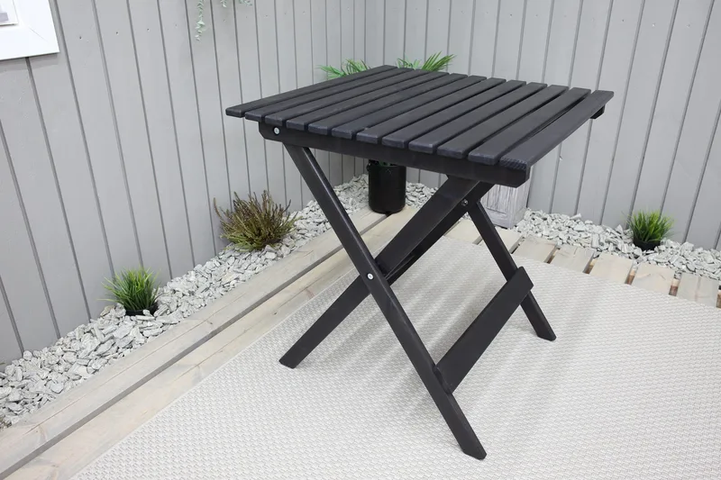 Edilma KlappUtebord 65 cm - Kaffesvart - Utemöbler - Utebord & trädgårdsbord - Matbord utomhus
