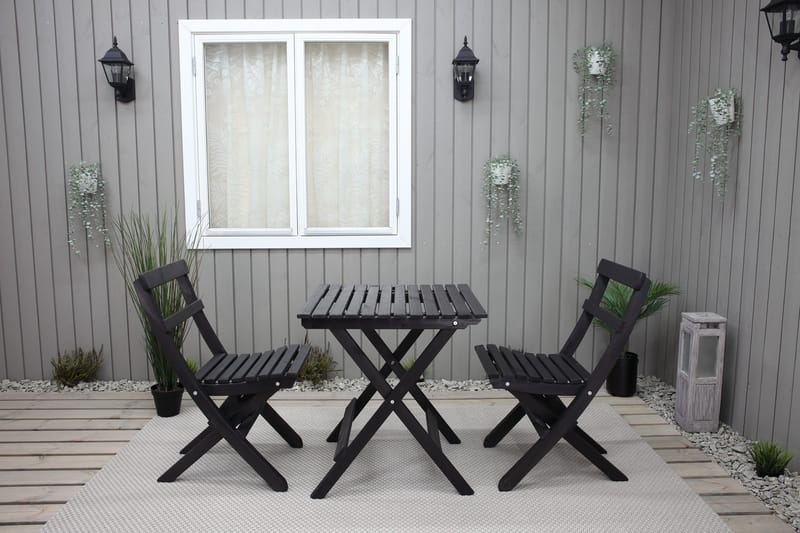 Edilma KlappUtebord 65 cm - Kaffesvart - Utemöbler - Utebord & trädgårdsbord - Matbord utomhus