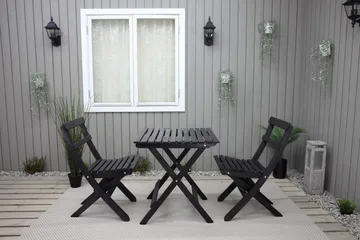 Edilma KlappUtebord 65 cm - Kaffesvart - Utemöbler - Utebord & trädgårdsbord - Matbord utomhus