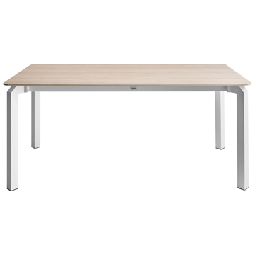 Matbord utomhus Feletto 180 cm 90 cm Sten - Beige/Vit - Utemöbler - Utebord & trädgårdsbord - Matbord utomhus