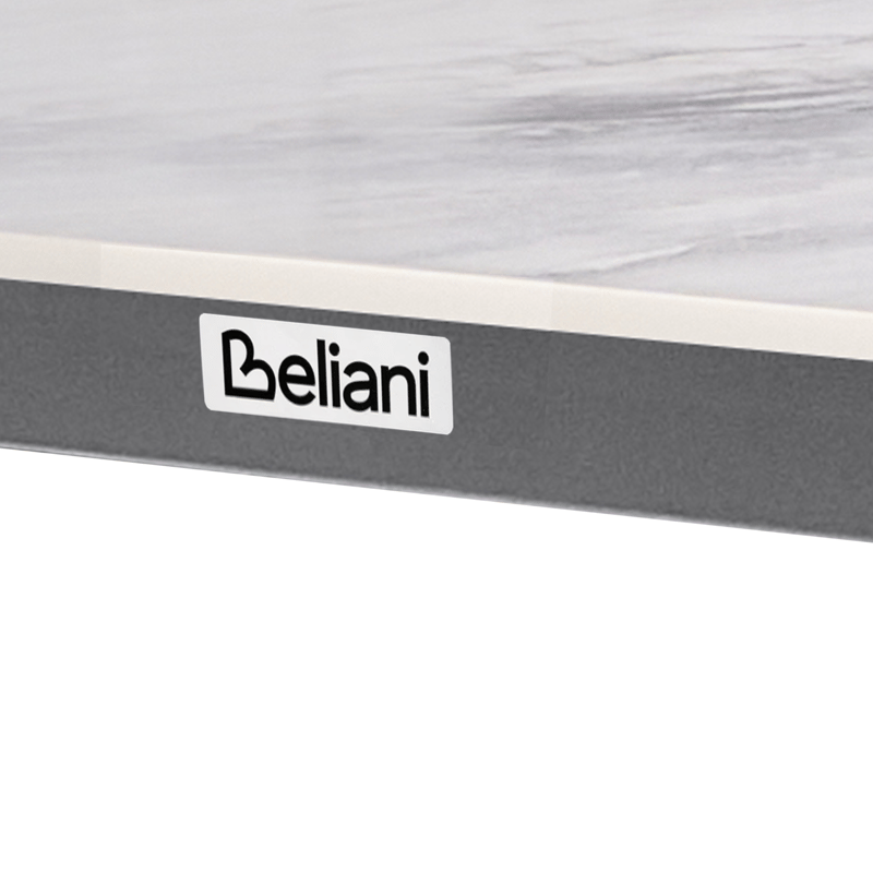 Matbord utomhus Feletto 90x180 cm Sten - Grå/Svart - Utemöbler - Utebord & trädgårdsbord - Matbord utomhus