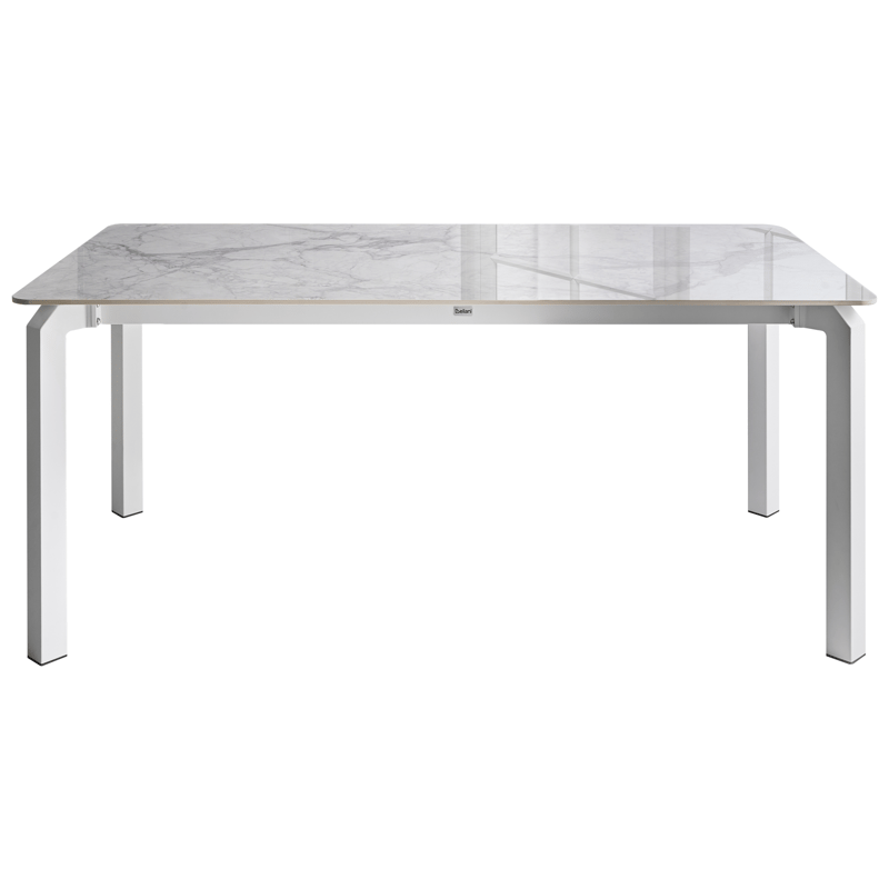 Matbord utomhus Feletto 90x180 cm Sten Vit - Vit - Utemöbler - Utebord & trädgårdsbord - Matbord utomhus