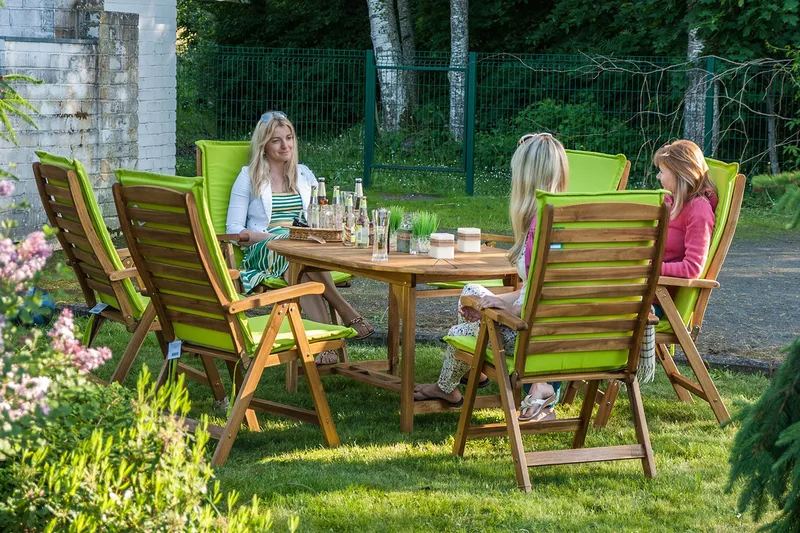 Finlay Matbord Utomhus Förlängningsbart 153-195x75 cm Ovalt - Akacia - Utemöbler - Utebord & trädgårdsbord - Matbord utomhus