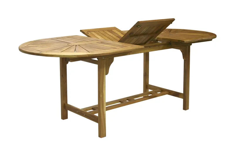 Finlay Matbord Utomhus Förlängningsbart 153-195x75 cm Ovalt - Akacia - Utemöbler - Utebord & trädgårdsbord - Matbord utomhus