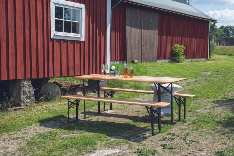 Guniess PicknickUtebord Hopfällbart - Svart/Natur - Utemöbler - Utebord & trädgårdsbord - Matbord utomhus