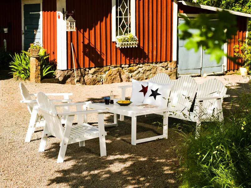 Hillerstorp Gotland Bord 60x120 cm - Vit - Utemöbler - Utebord & trädgårdsbord - Matbord utomhus