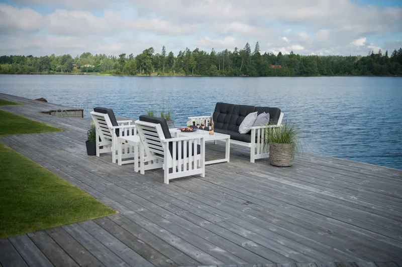 Hillerstorp Gotland Bord 60x120 cm - Vit - Utemöbler - Utebord & trädgårdsbord - Matbord utomhus