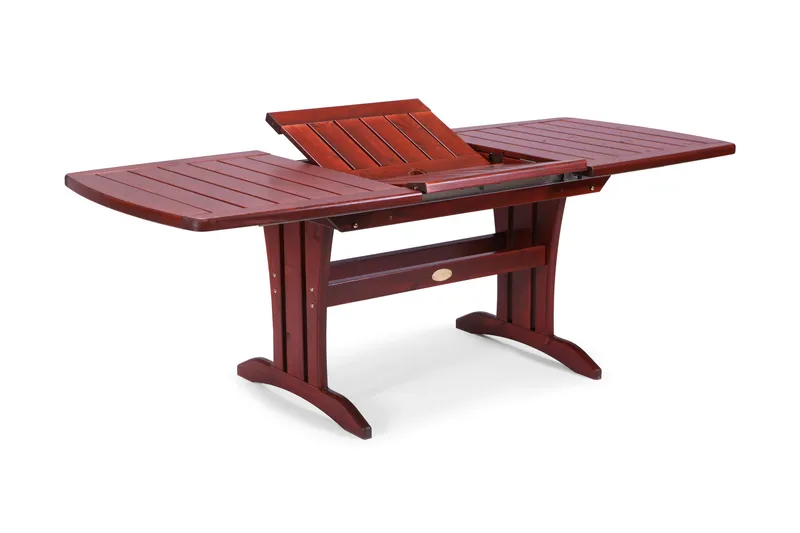Hillerstorp Utebord 90x150/210 cm Furu - Mahognylaserad - Utemöbler - Utebord & trädgårdsbord - Matbord utomhus