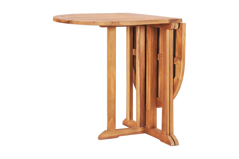 Hopfällbart Trädgårdsbord 120x70x75 cm massiv teak - Brun - Utemöbler - Utebord & trädgårdsbord - Matbord utomhus