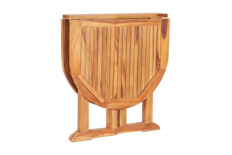 Hopfällbart Trädgårdsbord 120x70x75 cm massiv teak - Brun - Utemöbler - Utebord & trädgårdsbord - Matbord utomhus