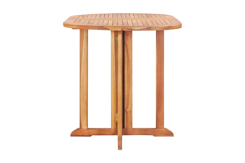 Hopfällbart Trädgårdsbord 120x70x75 cm massiv teak - Brun - Utemöbler - Utebord & trädgårdsbord - Matbord utomhus