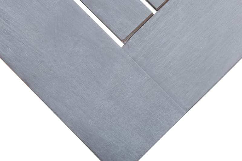 Hopfällbart Trädgårdsbord 120x70x75 cm massivt akaciaträ - Grå - Utemöbler - Utebord & trädgårdsbord - Matbord utomhus