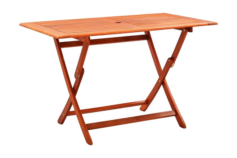 Hopfällbart Trädgårdsbord 120x70x75 cm massivt eukalyptusträ - Brun - Utemöbler - Utebord & trädgårdsbord - Matbord utomhus