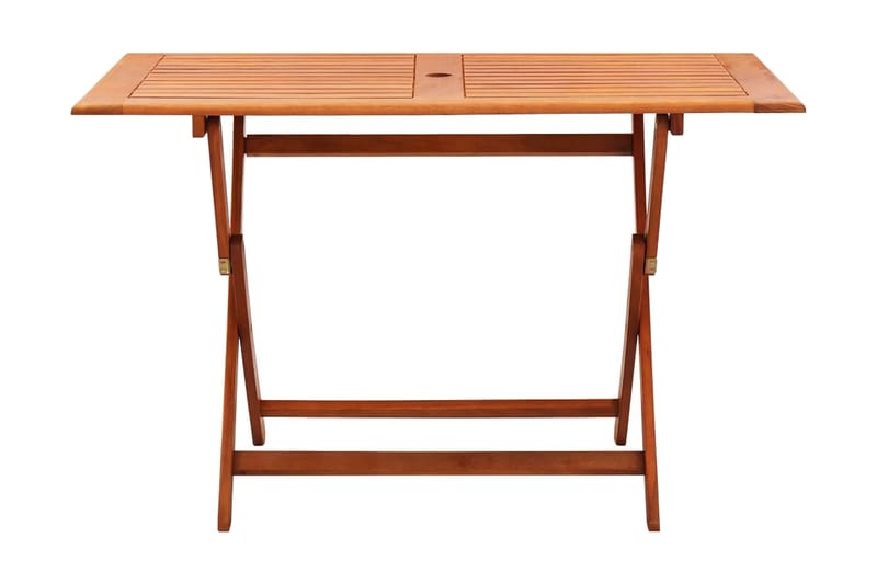 Hopfällbart Trädgårdsbord 120x70x75 cm massivt eukalyptusträ - Brun - Utemöbler - Utebord & trädgårdsbord - Matbord utomhus